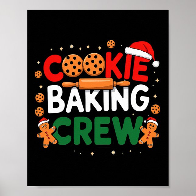Poster Camisolas de Natal do Rei dos Biscoitos Equipe Div (Frente)