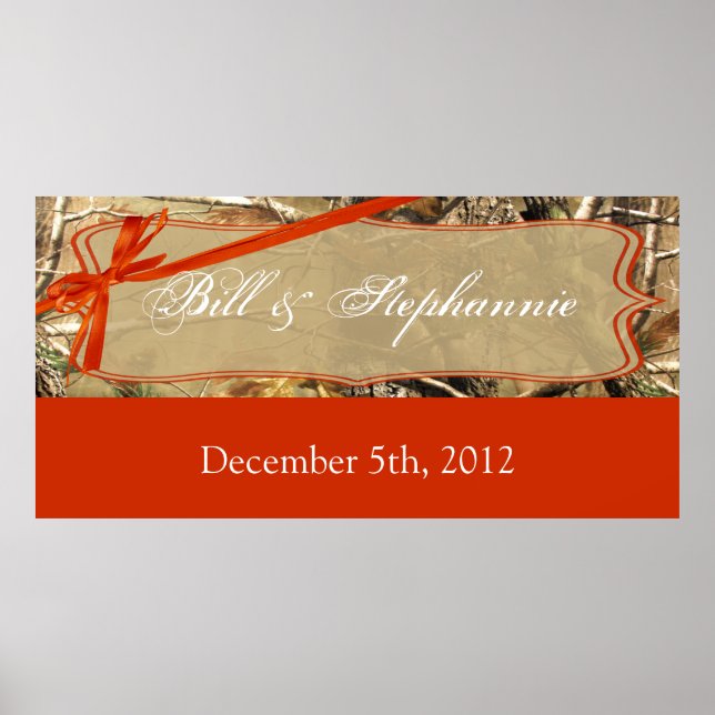 Pôster Camoflouge personalizado de caçadores de banners d (Frente)