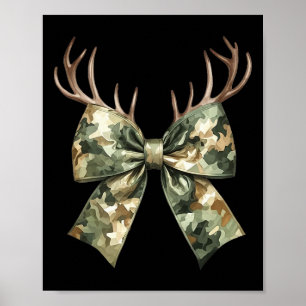 Poster Camouflage Camo Coquette Arco Hunter Deer Hunter W