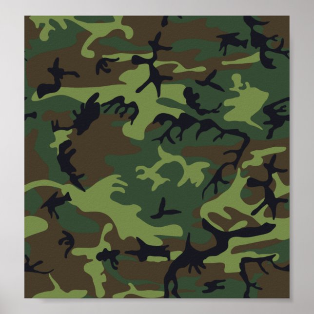 Poster Camouflage Green (Frente)