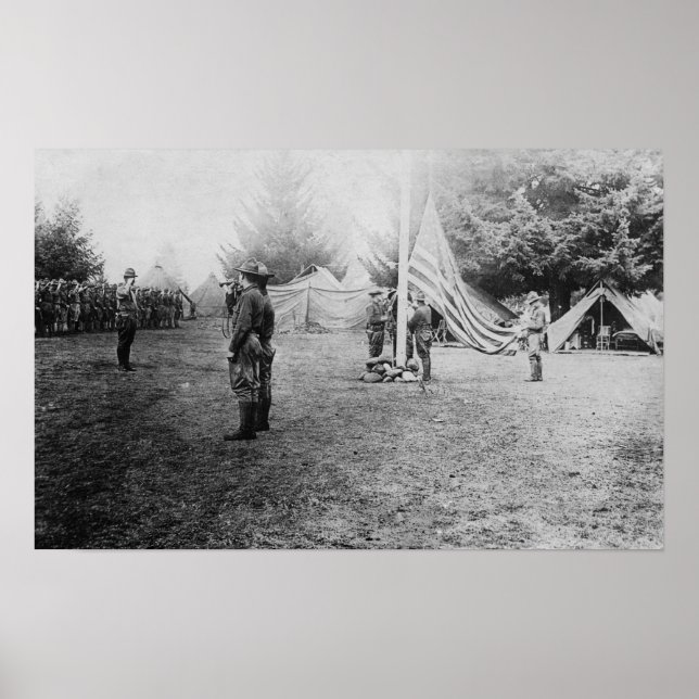 Pôster Camp Lewis, WA - Soldados derrubando Americanos (Frente)