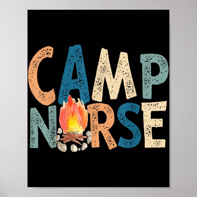 Poster Camp Nurse Retro (Frente)