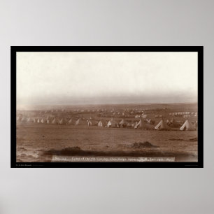 Pôster Camp of the 7th Cavalry at Pine Ridge SD 1891