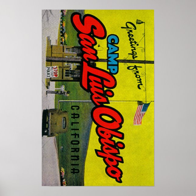 Poster Camp San Luis Obispo, Califórnia (Frente)