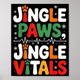 Poster Campainhas Patas Campainhas Vitais Enfermeira Vete