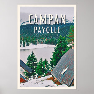 Poster Campan Payolle Station de ski