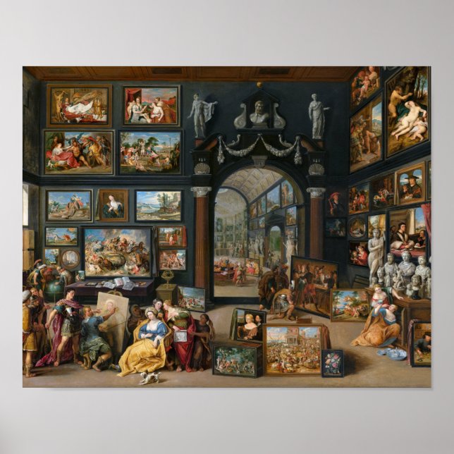 Poster Campanha de pintura por Apelles por Willem van Hae (Frente)