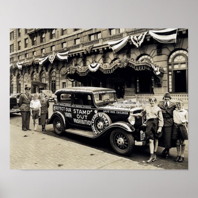 PÔSTER CAMPANHA DE PROIBIÇÃO DE CARIMBO DE COSTA DE 1930 (Frente)