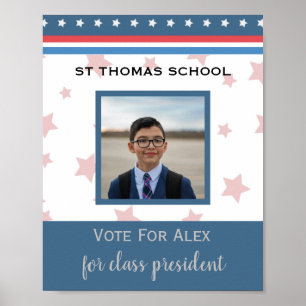 Poster campanha eleitoral estudantil com aula de fotos
