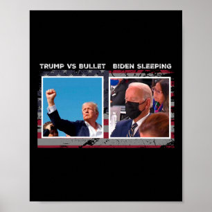 Poster Campanha Eleitoral EUA 2024 trump Vs Bala