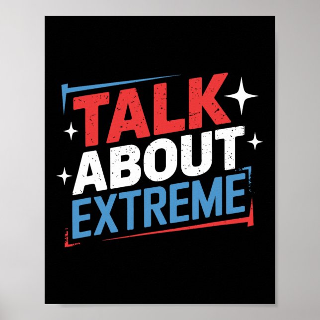 Poster Campanha Eleitoral Harris Fala Sobre Extreme (Frente)