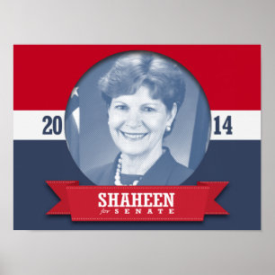 PÔSTER CAMPANHA JEANNE SHAHEEN