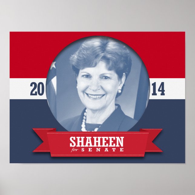 PÔSTER CAMPANHA JEANNE SHAHEEN (Frente)