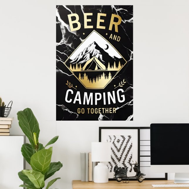 Poster Campanha Montanha e Cerveja (Escritório em casa)