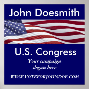 Pôster Campanha Política Patriótica