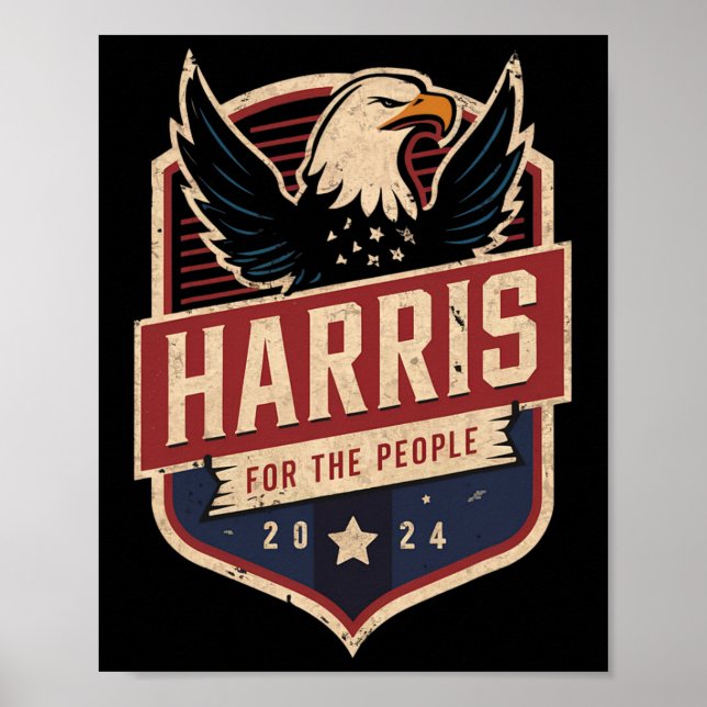 Poster Campanha Presidencial Kamala Harris 2024 (Frente)