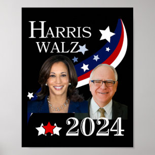Poster Campanha Presidencial Walz 2024 Kamala