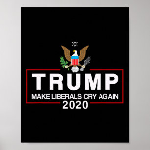 Poster Campanha pró Donald Trump Eleição Republicano Gop