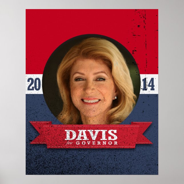 PÔSTER CAMPANHA WENDY DAVIS (Frente)