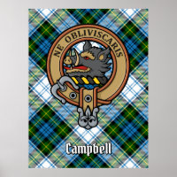 Campbell Crest over Dress Tartan