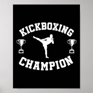 Poster Campeã de Kickboxing