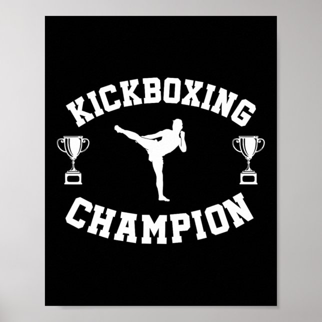 Poster Campeã de Kickboxing (Frente)