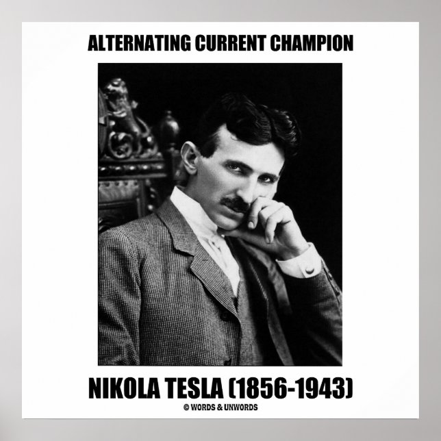 Pôster Campeão Atual Alternativo Nikola Tesla (Frente)