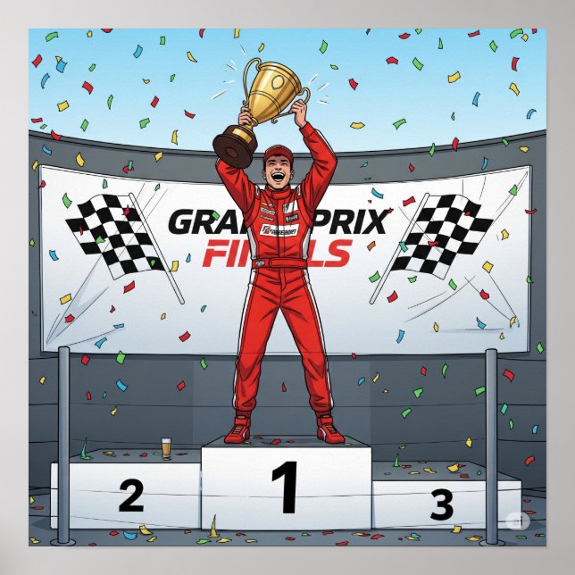 Poster Campeão da Corrida (Frente)