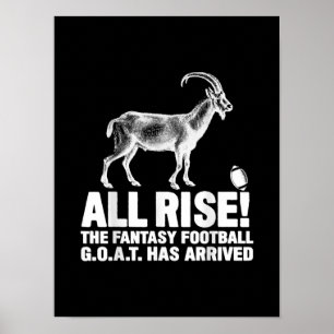 Poster Campeão da Liga Fantasia - Presente de Futebol