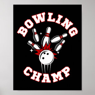 Poster Campeão de Boliche Campeão