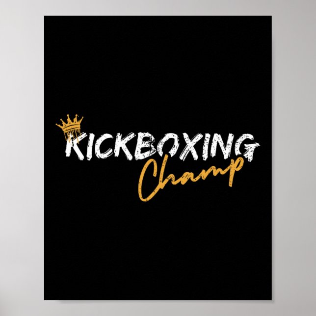 Poster Campeão de Kickboxing (Frente)