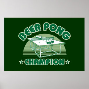 Poster Campeão de Pong da cerveja