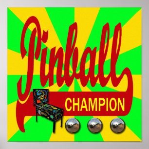 Pôster Campeão do Pinball