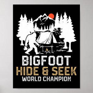 Poster Campeão Mundial de Esconde-Esconde do Pé-Grande Di