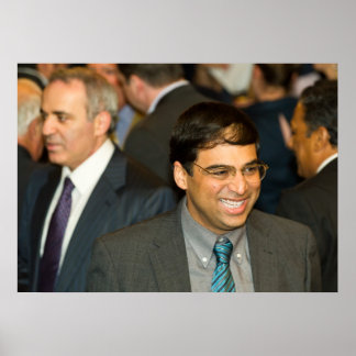Poster Campeão Mundial de Xadrez Vishy Anand