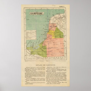 Poster Campeche, México