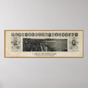 Pôster Campeões do mundo dos Chicago Cubs e disjuntores