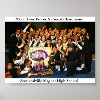 Pôster Campeões nacionais de 2006 Cheer Power