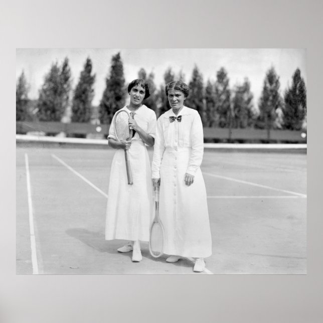 Poster Campeões Tênis femininos, 1913 (Frente)