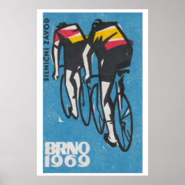 Poster Campeonato Mundial de Ciclismo de Pista Brno 1969