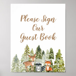 Poster Camper de aventura animal por favor assine nosso c
