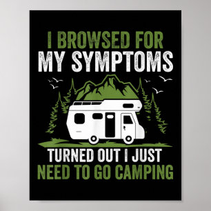 Poster Camper, Meus Sintomas Aconteceram Que Eu Só Precis