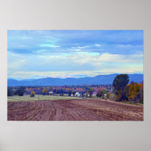 Poster Campestre de Vermont no Outono