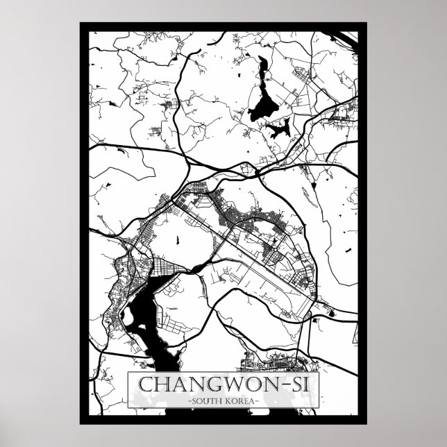 Poster Campinas Brazil City Map (Frente)