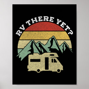 Poster Camping Caravana Motorhome Retro Vintage Rv Lá