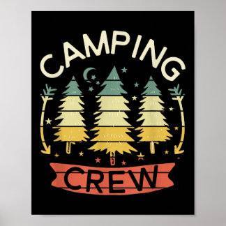 Poster Camping Crew Shirt Kids Family Camping Shirts Matc
