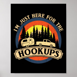 Poster Camping Fofinho Só Aqui Pelos Encontros Rv Camper