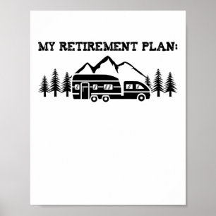 Poster Camping Meu Plano De Reforma Camisa Da Natureza Ca