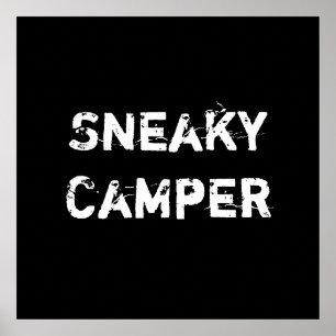 Pôster Campista Sneaky. Gamer