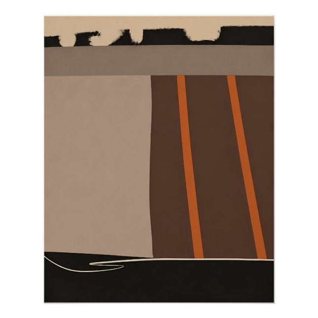 Pôster Campo Abstrato (Frente)